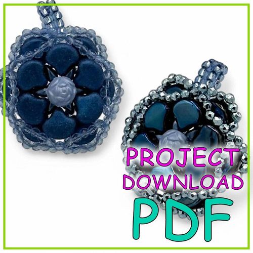 Ginko Flower Pendants PDF Download for jewellery making
