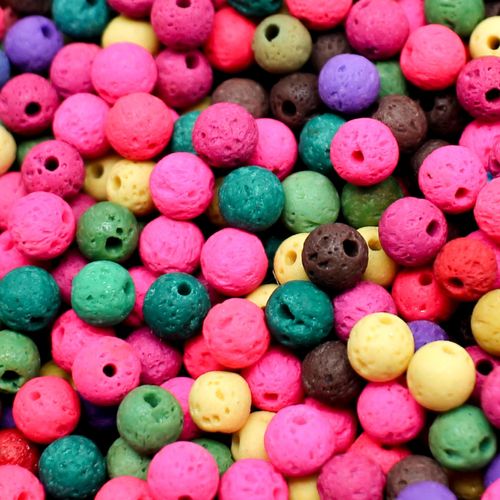 6mm resin druzy bead round mixed 60pcs — sparkling cabochon-style stone ideal for jewelry making, pendants, and craft designs