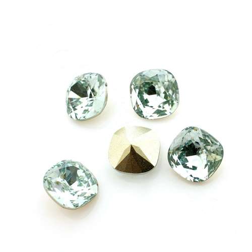 10mm resin Rivoli stone light azore 1pc — faceted round crystal-style cabochon ideal for jewelry making, settings, and crafts