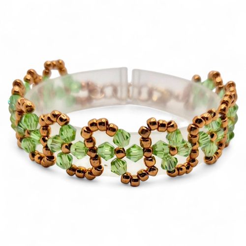 Agyness Bracelet Lime Green bracelet making kit — DIY set with beads and instructions for creating handmade jewelry