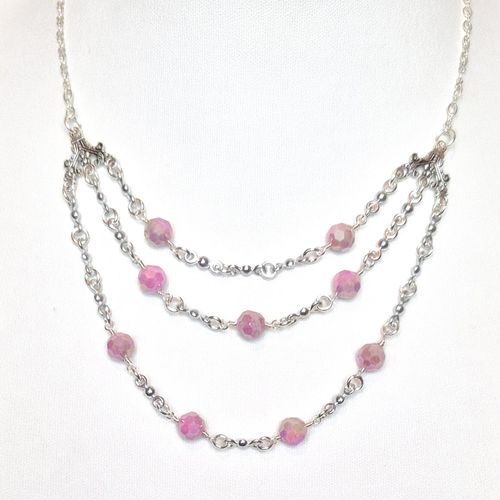 Patrice Crystal Necklaces Plum for jewellery making