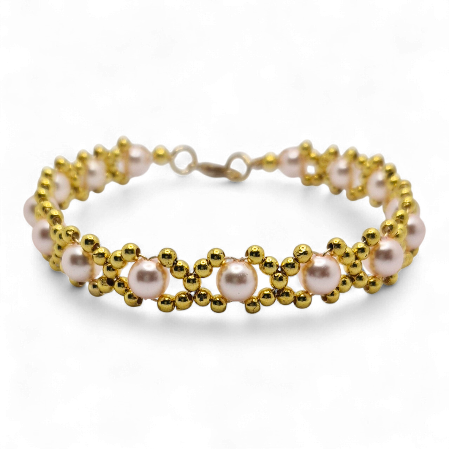Noughts & Crosses Bracelets Makes 4 Pink Rose for jewellery making