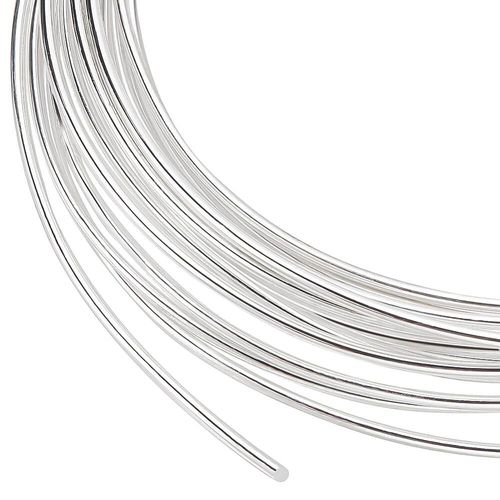 Copper Wire 1.25mm Silver 1 Metre for jewellery making