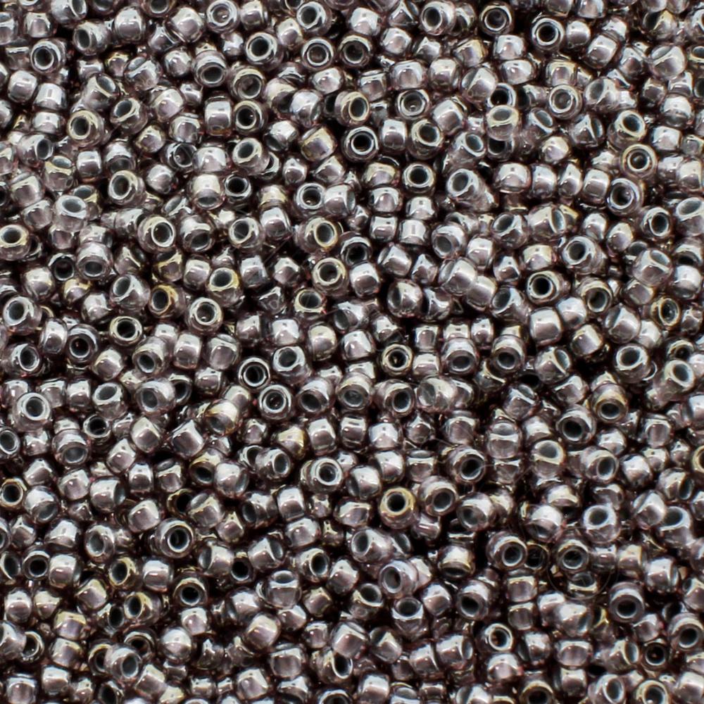 Toho Size 15 Seed Beads 10g - Silver Luster Amethyst