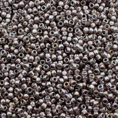 Toho Size 15 Seed Beads 10g - Silver Luster Amethyst