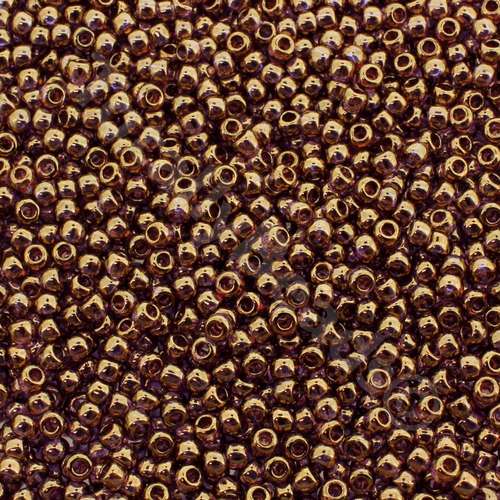 Toho Size 11 Seed Beads 10g - Gold Luster Lt Amethyst