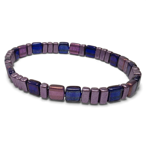 Tina Tile Bracelets x2 Grape for jewellery making