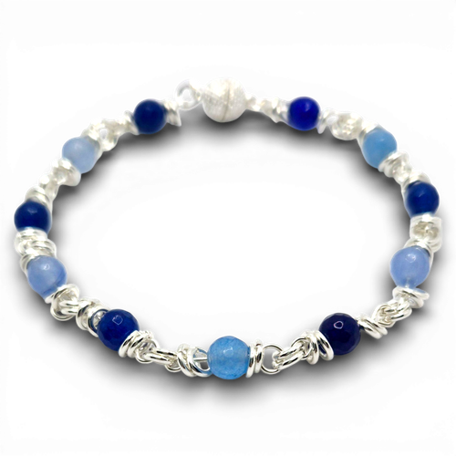 Leonie Jade Bracelets Aqua Blue for jewellery making