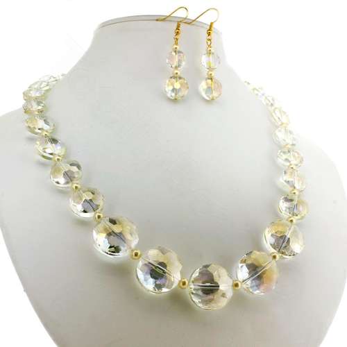 crystal beads lemon chiffon — faceted for jewelry making and beadwork