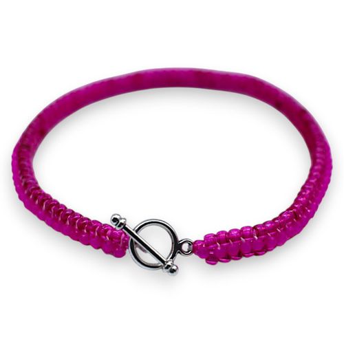 Alyssa Microcrystal Bracelet Kit Makes 3 Pastel Hot Pink for jewellery making