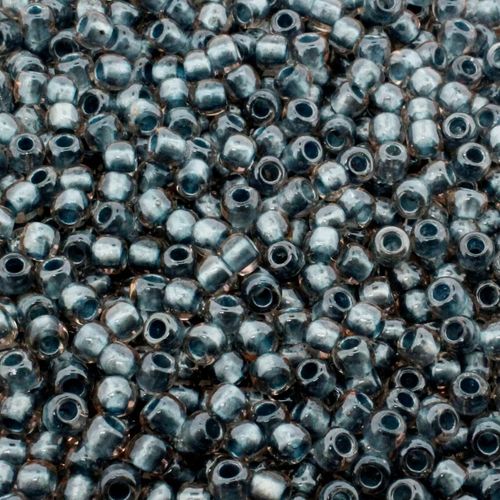 Toho Size 6 Seed Beads 10g Inside Crystal Met Blue 9mm for jewellery making