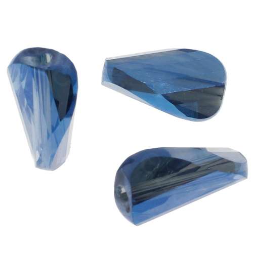 8mm crystal beads dark electric blue, pack of 10 — faceted for jewelry making and beadwork