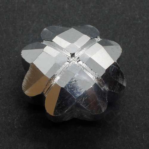 17mm crystal beads silver — plated finish, ideal for jewelry making and beadwork