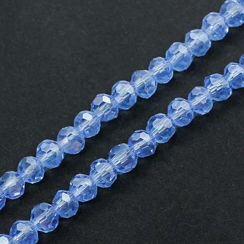 3mm crystal beads sapphire blue — faceted for jewelry making and beadwork