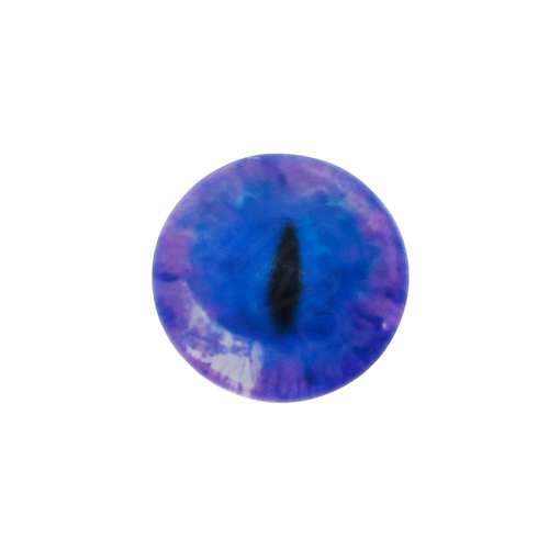 Glass Cabochon 20mm - Dragon Eye Purple Blue Colour