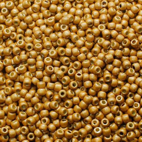 Toho Size 11 Seed Beads 10g - PF Matt Gal. Old Gold