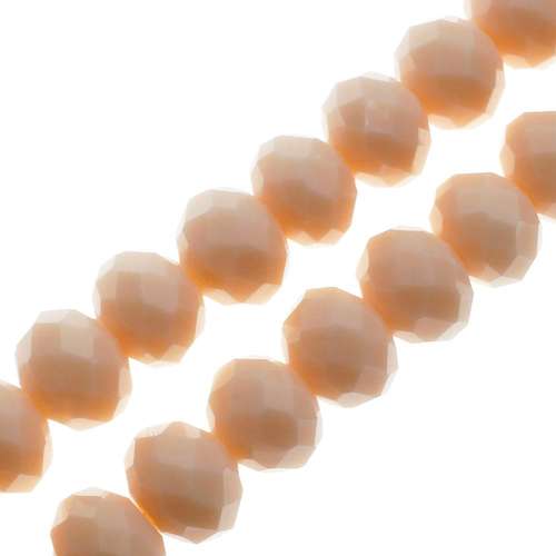 10mm crystal beads nude opal, pack of 30 — faceted for jewelry making and beadwork