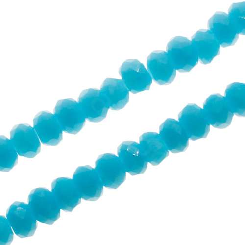 3mm crystal beads azure blue, pack of 150 — faceted for jewelry making and beadwork