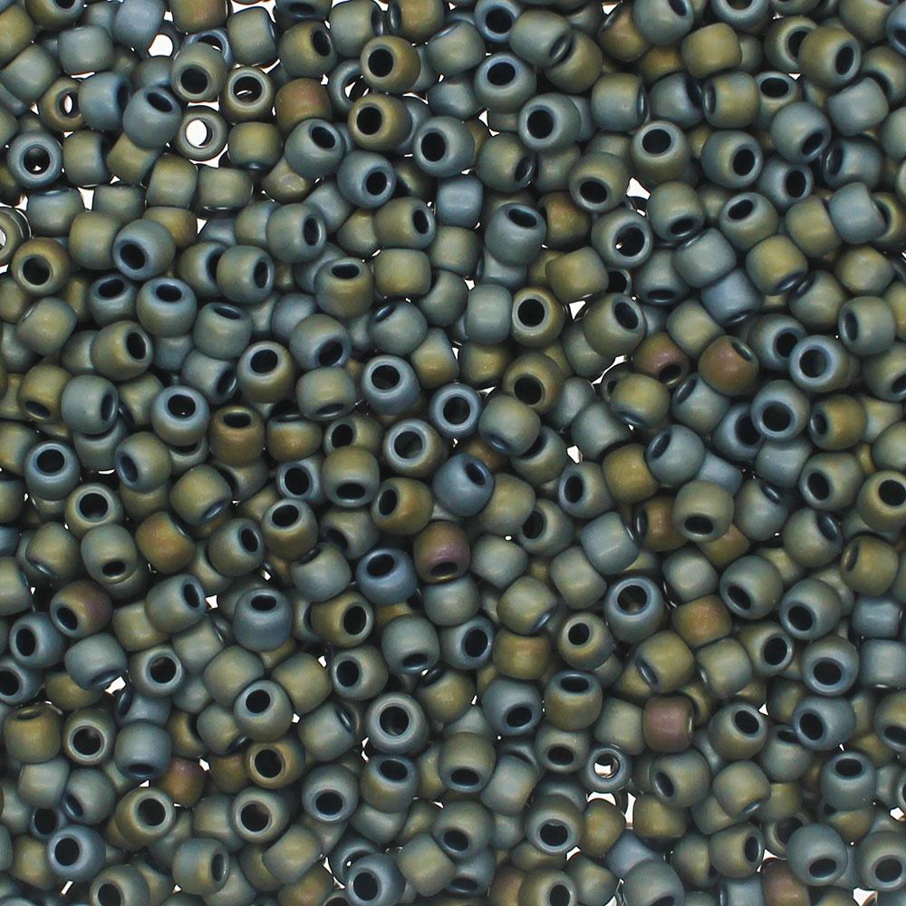Toho Size 6 Seed Beads 10g - Matt Iris Gray