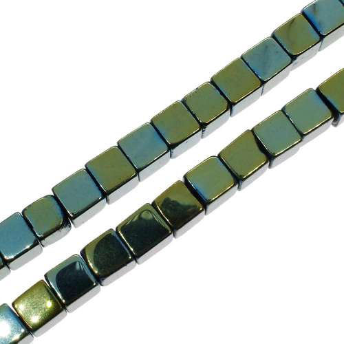 4mm hematite cube — for jewelry making, crafting, and beadwork projects