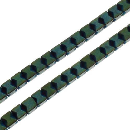 3mm hematite cube — for jewelry making, crafting, and beadwork projects