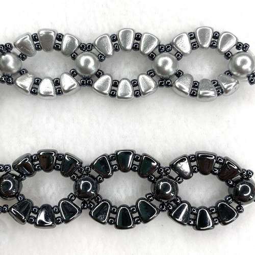 NIB bit bracelet bundle - silver grey bracelet making kit — DIY set with beads and instructions for creating handmade jewelry