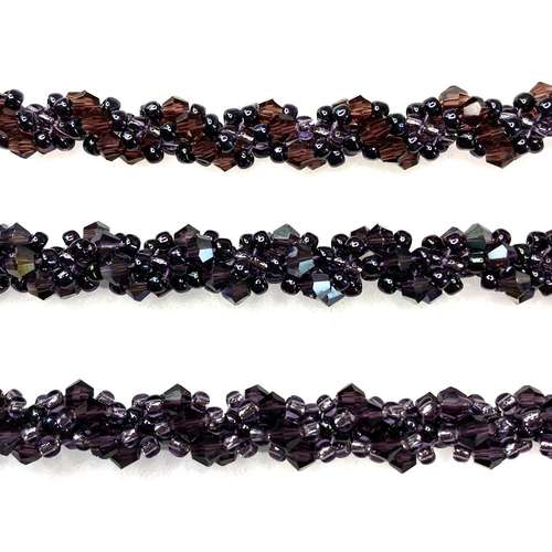 Selena Spiral Jewellery kit tanzanite jewelry making kit — DIY set with beads and instructions for creating handmade jewelry