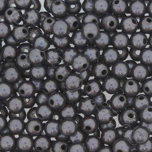 5mm Miracle acrylic round beads 5mm 80pcs round grey — pack of 80, reflective 3D-effect beads ideal for jewelry making, crafts, and decor…