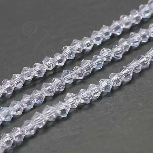 3mm crystal bicone beads violet — faceted for jewelry making and beadwork