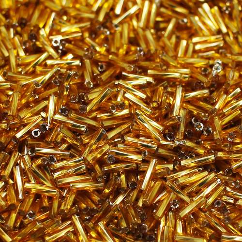 FGB glass seed beads silver lined champagne 50g — 50g pack, ideal for bead weaving, embroidery, and jewelry making