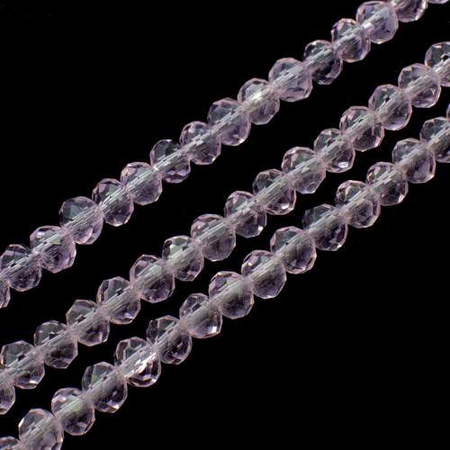 4mm crystal beads pink, pack of 130 — faceted for jewelry making and beadwork