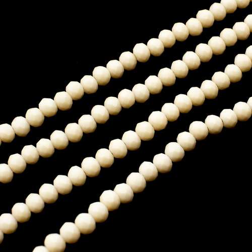 3mm crystal beads nude — faceted for jewelry making and beadwork