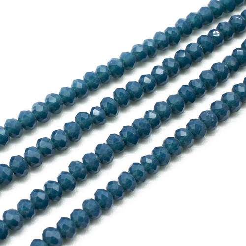 3mm crystal beads oriental blue, pack of 150 — faceted for jewelry making and beadwork