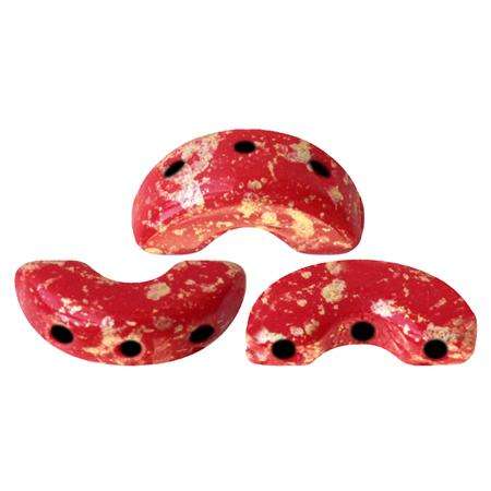 Arcos Puca Beads 10g - Opq Coral Red Splash
