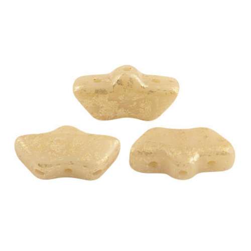 Delos Puca Beads 10g - Opaque Beige Splash