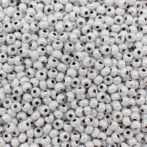 size 8 FGB glass seed beads shell colours lilac mist — 50g pack, ideal for bead weaving, embroidery, and jewelry making