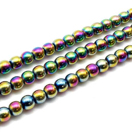 6mm hematite beads — for jewelry making, crafting, and beadwork projects