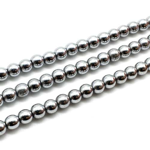 6mm hematite beads — for jewelry making, crafting, and beadwork projects