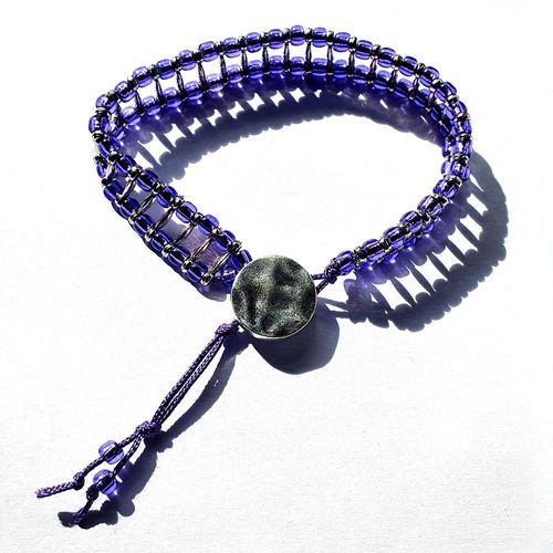 Billy Bracelet mauve bracelet making kit — DIY set with beads and instructions for creating handmade jewelry