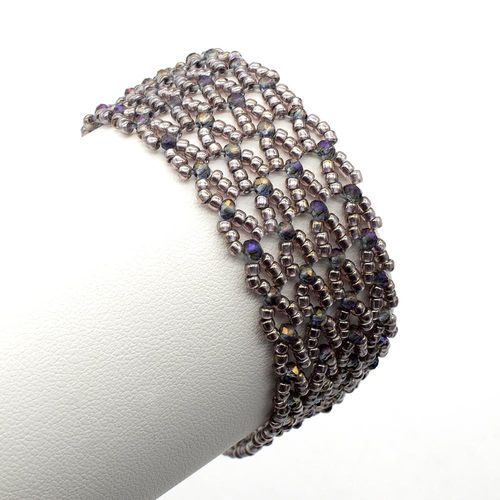 Diane Bracelet antique amethyst bracelet making kit — DIY set with beads and instructions for creating handmade jewelry