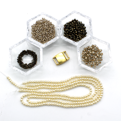 Week 42 Peyote Collar Necklace - Earth