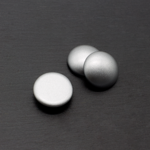 Par Puca Cabochon - 14mm - Silver Allu Mat