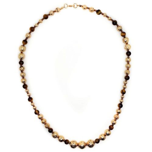 Lava Bead Jewellery champagne jewelry making kit — DIY set with beads and instructions for creating handmade jewelry