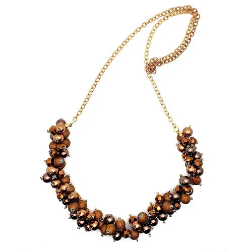 Popcorn Bead Pack bronze diamond jewelry making kit — DIY set with beads and instructions for creating handmade jewelry