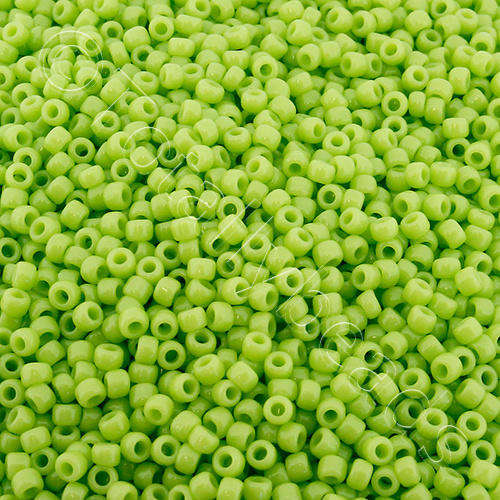 Toho Size 11 Seed Beads 10g - Opaque Sour Apple