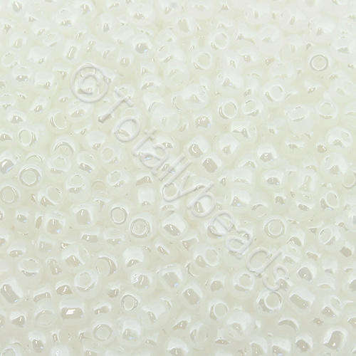 Seed Beads Pearl Shine White - Size 8 100g