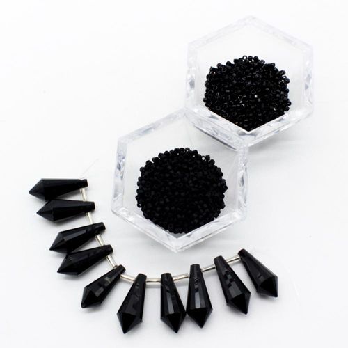 BC Week9 2022 - Beaded Bell Flower - Black