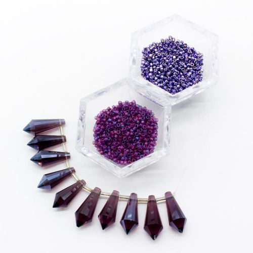 BC Week9 2022 - Beaded Bell Flower - Purple