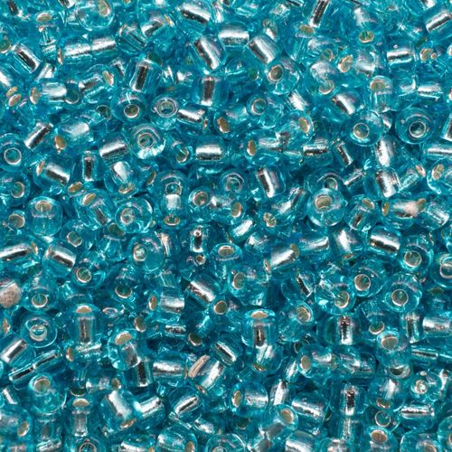 size 6 FGB glass seed beads french blue — 50g pack, ideal for bead weaving, embroidery, and jewelry making