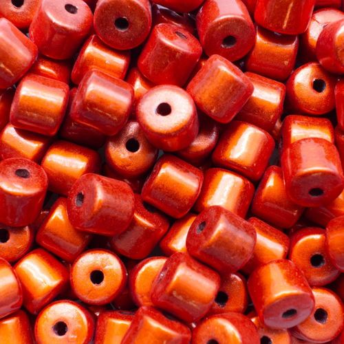 8mm Miracle acrylic round beads 8mm drum orange 30pcs — pack of 30, reflective 3D-effect beads ideal for jewelry making, crafts, and deco…